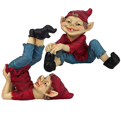 Design Toscano Eccentric Elves Garden Gnome Statue Set