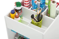 Honey Can Do White Craft Storage Cart With Wheels