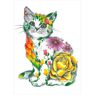 Diamond Dotz® Flower Puss Diamond Painting Kit
