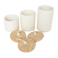 Cream Ceramic Spotted Textured Canister Set