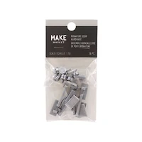Mini Silver Door Hardware, 16ct. by Make Market®