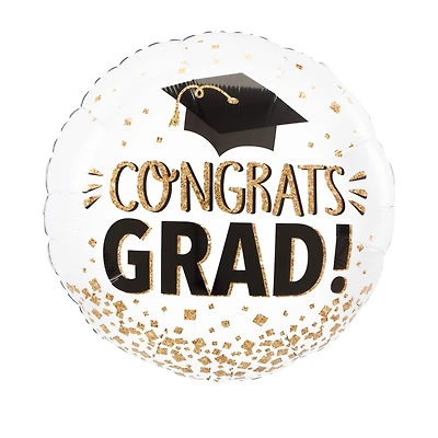 28" Congrats Grad Glitter Foil Balloon