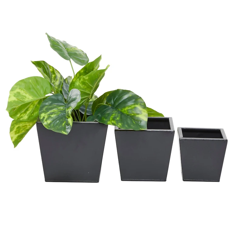 Grey Modern Planter, Set of 3" 7", 6", 5"