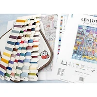 LetiStitch Winter Townhouse Counted Cross Stitch Kit
