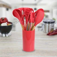MegaChef Silicone & Wood Cooking Utensils Set
