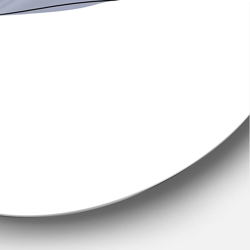 Designart - Abstract Mountainscape With Red Moon