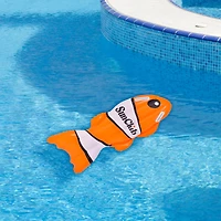 SunClub 3.25ft. Orange & White Inflatable Clown Fish Swimming Kickboard