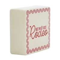 4.5" Rodeo Ceramic Block Tabletop Décor by Ashland®