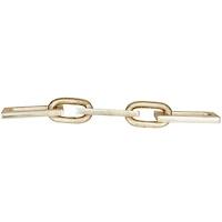 CosmoLiving by Cosmopolitan 18.5" Silver Aluminum Chain Sculpture