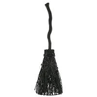 18.5" Black Witch's Broom with Moon Tabletop Décor by Ashland®