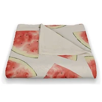 Watermelon Pattern 50" x 60" Coral Fleece Blanket