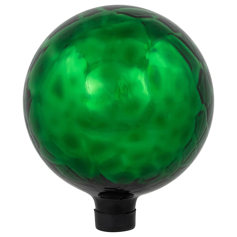10" Green Turtle Shell Inspired Mirrored Outdoor Garden Gazing Ball