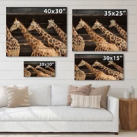 Designart - Three Giraffes Running