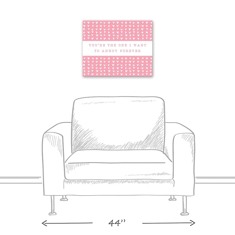 One Annoy Forever Pink Canvas Wall Art