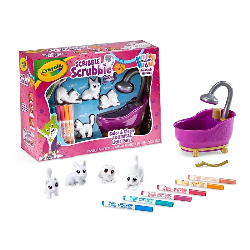Crayola® Scribble Scrubbie Pets Purple Tub Playset
