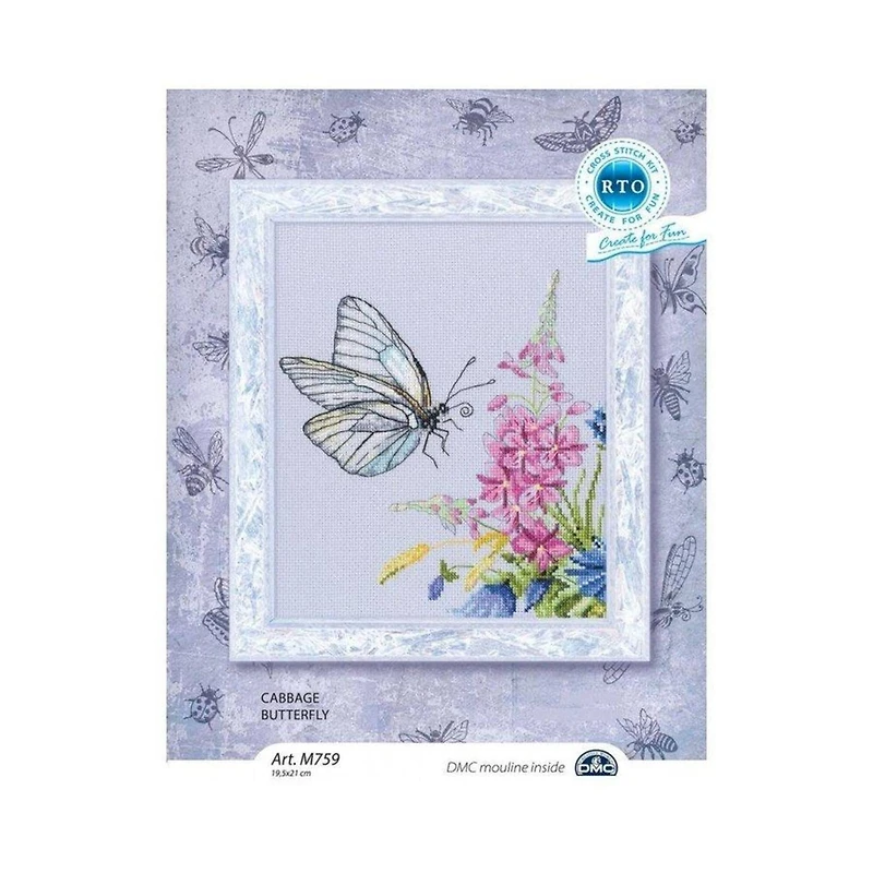 RTO Cabbage Butterfly Cross Stitch Kit