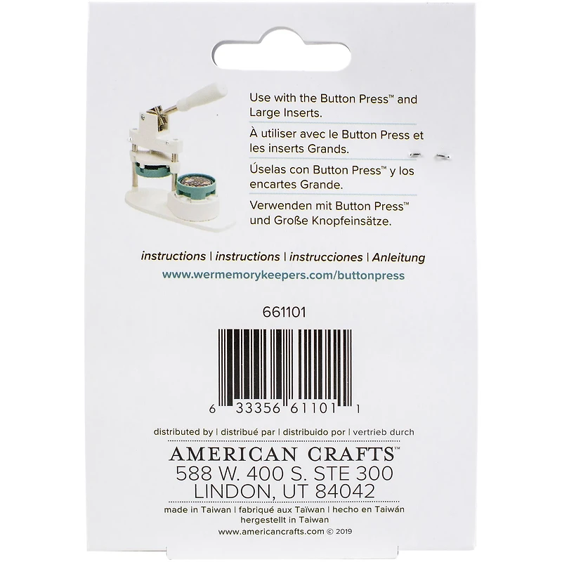 We R Memory Keepers® Button Press™ Adhesive Mirror Kit, Makes 3