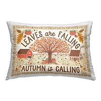 Stupell Industries Leaves Are Falling Scene Outdoor Printed Pillow