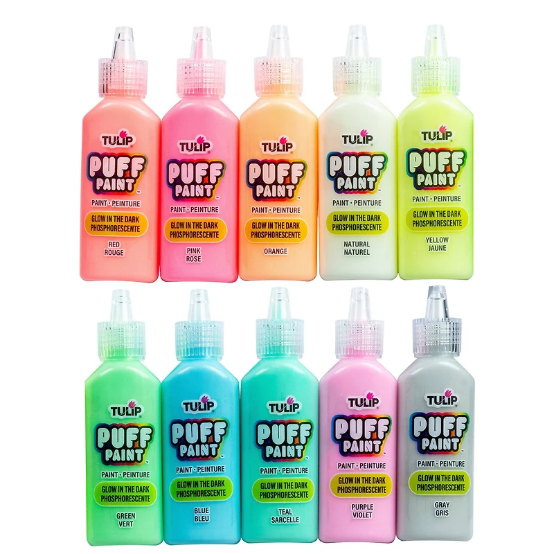 Tulip® Glow-in-the-Dark Puff Paint Set