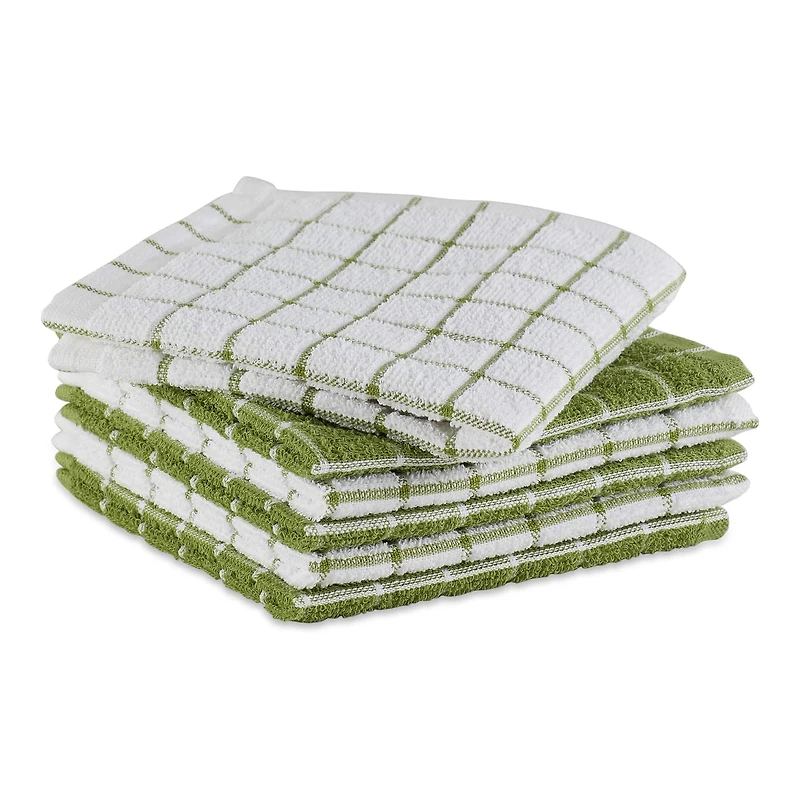 DII® Combo Windowpane Dishcloth Set