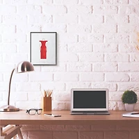 Stupell Industries Pretty Woman Fashion Design Wall Accent with Black Frame