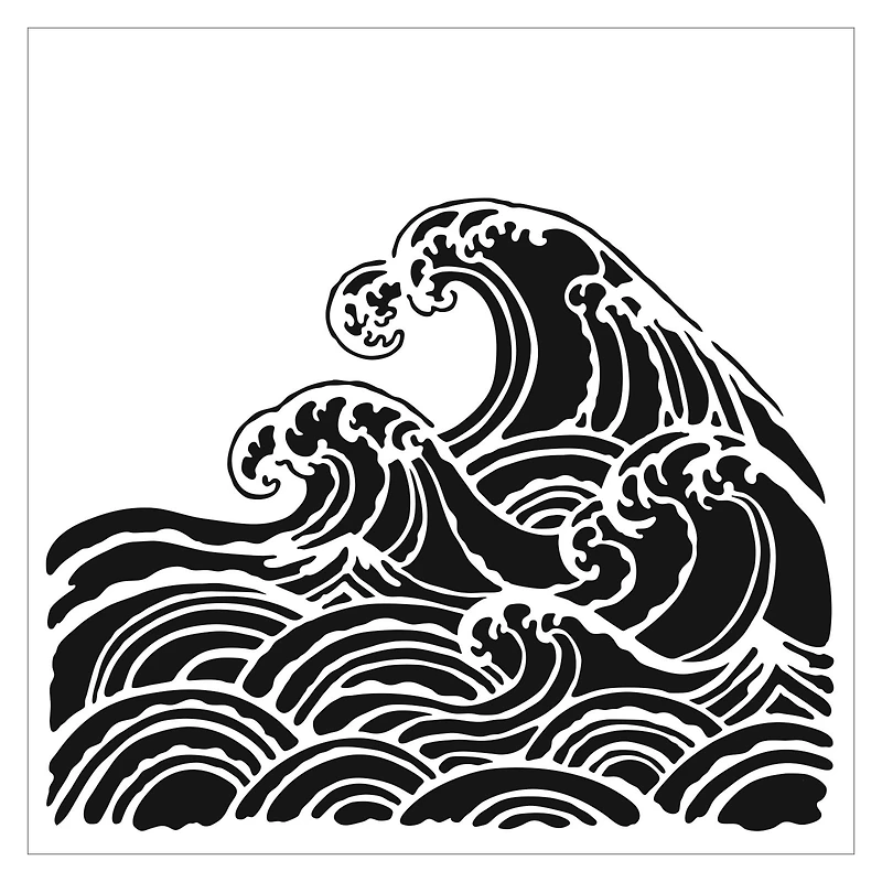 The Crafter's Workshop Wave Stencil 