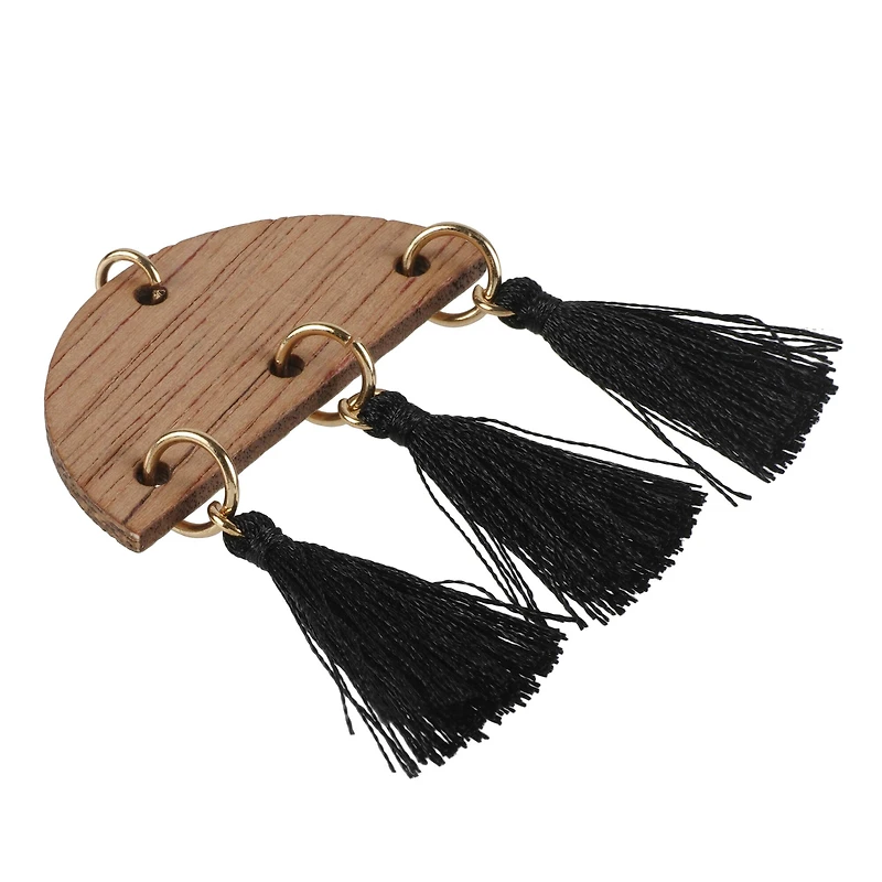 Creations Wood & Tassel Pendants by Bead Landing™