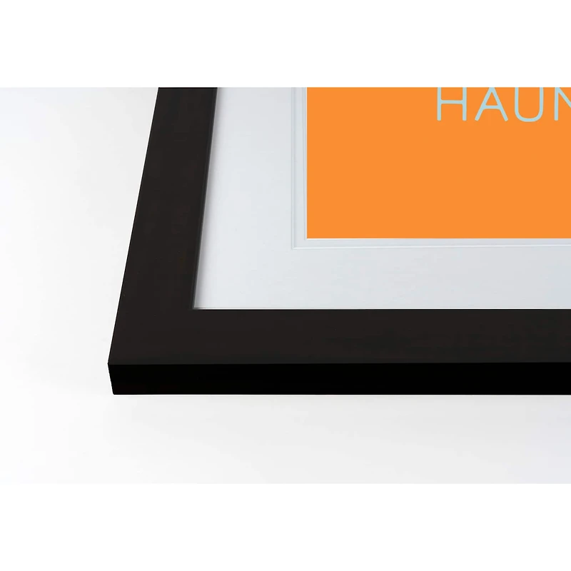 Haunt It Black Framed Print Wall Art