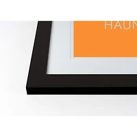Haunt It Black Framed Print Wall Art