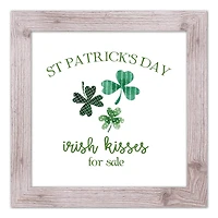 St Patricks Irish Kisses Framed Print 16" x 16" Western Framed Print