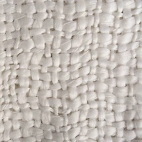 Lux  Weave Throw 50" x 60", Ivory