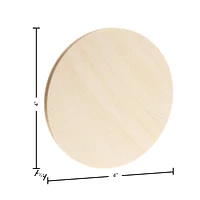 Good Wood by Leisure Arts 4" Round Wood Coasters, 12ct.