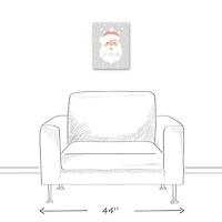Ho Ho Ho Santa 11x14 Canvas Wall Art