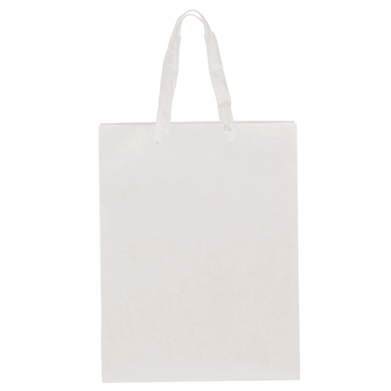 JAM Paper Large White Matte Heavy Duty Kraft Gift Bags, 10ct.