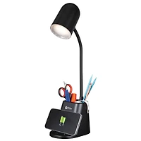 OttLite Wireless Charging LED Lamp with Organizer