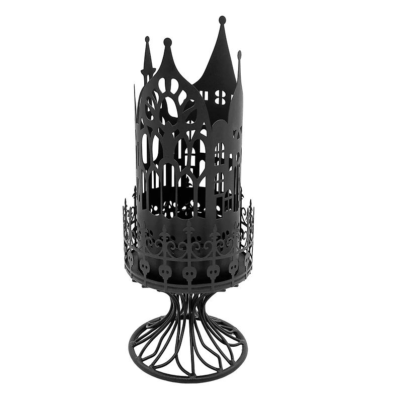 Black Castle Pillar Candle Holder by Ashland®