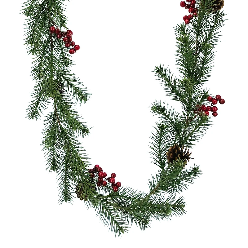 6ft. Angel Pine & Red Berry Garland by Ashland®