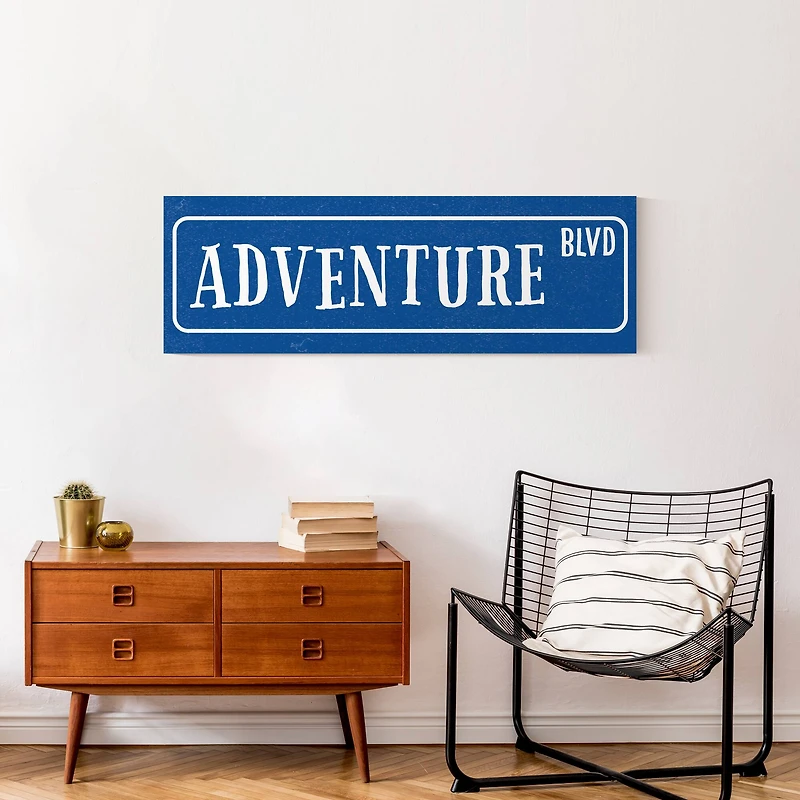 Adventure Avenue 36" x 12" Canvas Wall Art