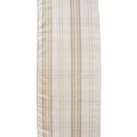 DII® 108" Cream Metallic Plaid Table Runner