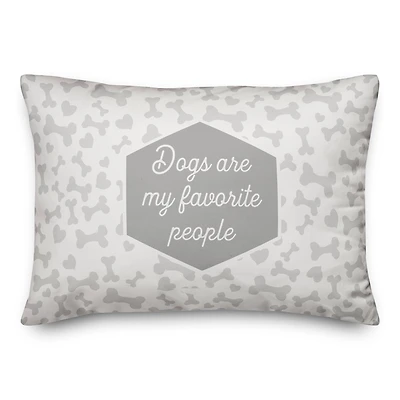 Dogs Are My Favorite People Throw Pillow