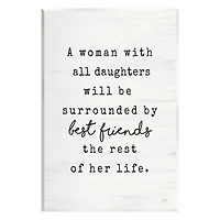 Stupell Industries Woman With All Daughters Loving Family Quote Wall Plaque Art