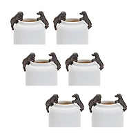 Mini Dachshund & Bulldog Pot Hangers Set