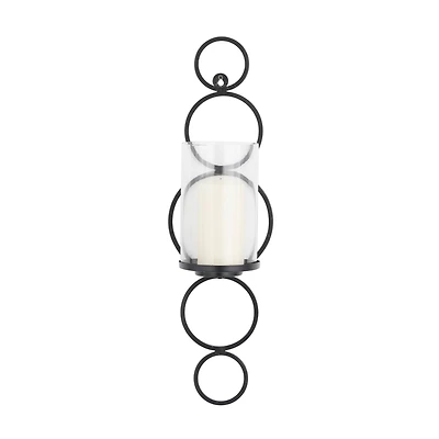 25" Black Modern Wall Sconce