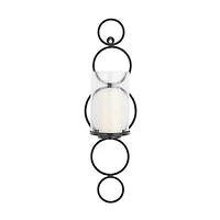 25" Black Modern Wall Sconce