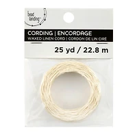 White Waxed Linen Cord by Bead Landing™