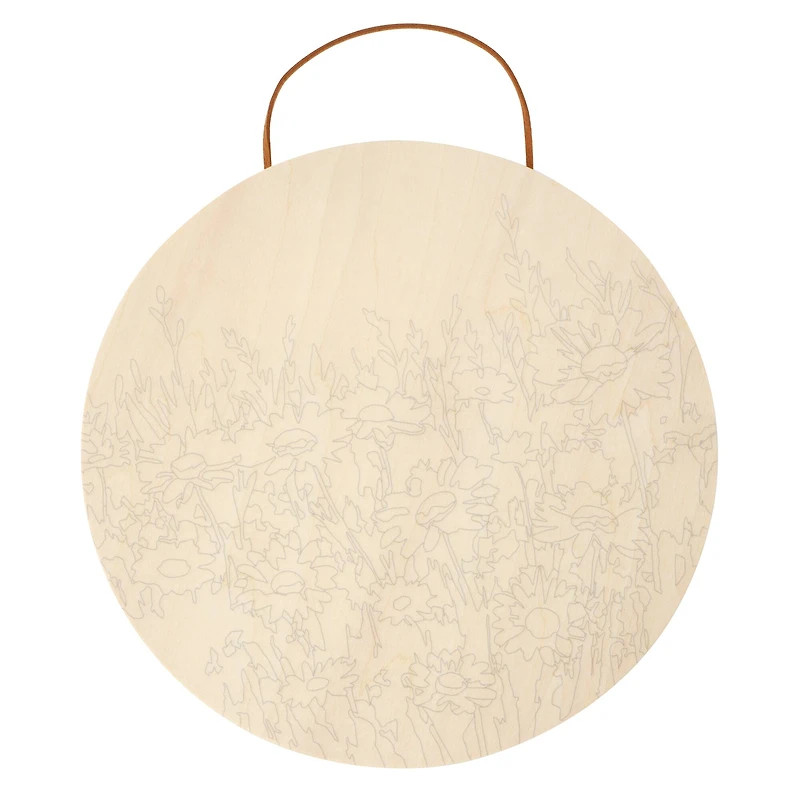 Flower Field Paint-by-Number Plywood Surface Kit by Artist's Loft®