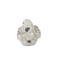 Tan Stone Country Garden Bird Sculpture Set