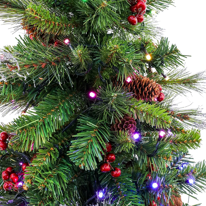 4ft. Pre-Lit Crestwood® Spruce Artificial Christmas Entrance Tree, Twinkly™ LED Lights