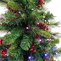 4ft. Pre-Lit Crestwood® Spruce Artificial Christmas Entrance Tree, Twinkly™ LED Lights