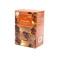 18ct. Warm White LED Pinecone String Lights by Ashland®